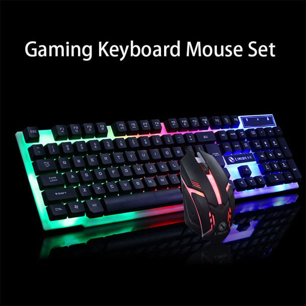 Gaming Keyboard Mouse Glowing Set