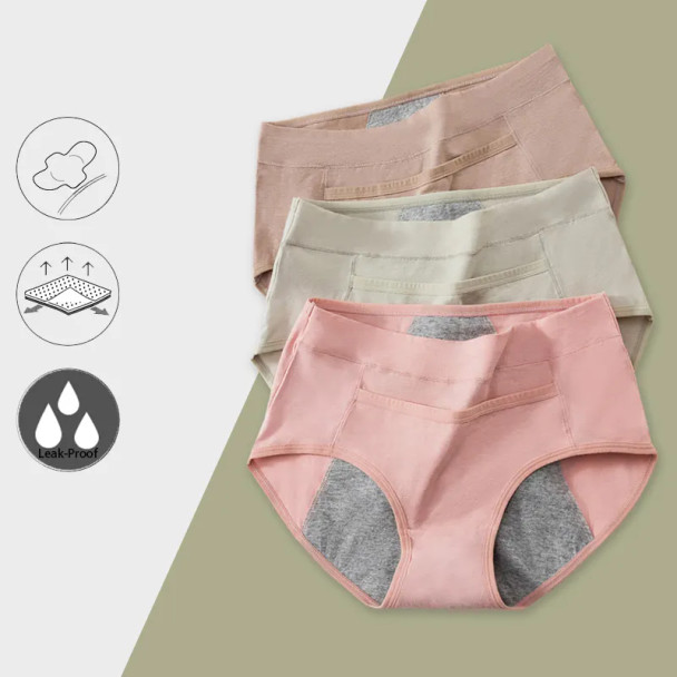 Cotton Menstrual Panties Leak Proof Breathable Sexys Panties Woman