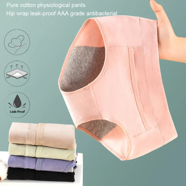 Cotton Menstrual Panties Leak Proof Breathable Sexys Panties Woman