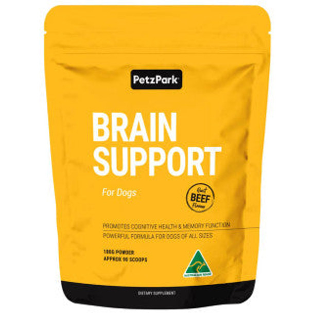 Petz Park Brain Support Powder For Dogs Roast Beef Flavour 90 Scoops -