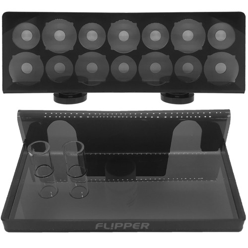Flipper Magnetic Frag Racks w/ Removable Shelfs - Holds 14 Frags - Black
