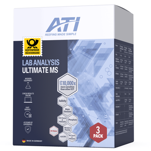 ATI ICP-MS Ultimate Lab Water Analysis (3-Pack) - With Return Shipping