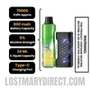Sour Apple Ice Lost Mary Nera Fullview 70K Vape Kit with Specification