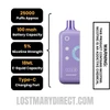 Black Mint Off Stamp Ice Cube 25K Disposable Pod with Specification