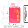 Juicy Peach Lost Mary OS5000 Disposable Vape Dimensions