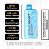 Blue Razz Ice Lost Mary MT15000 TURBO Vape Specifications