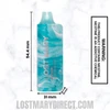 Plum Rose Mint Lost Mary MO5000 Disposable Vape Dimension