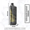 White Strawberry Ice Lost Mary MO5000 Disposable Vape Dimension