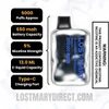 Blueberry Raspberry Peach Lost Mary OS5000 Luster Edition Vape Specifications