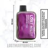 Bright Red Lost Mary OS5000 Cosmic Edition Vape Dimensions