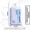 Triple Berry Duo Ice Lost Mary OS5000 Frozen edition Vape Dimensions