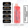 Strawberry Kiwi Ice Lost Mary MO5000 Disposable Vape Specifications