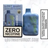 Blue Razz Ice Lost Mary OS5000 Zero Nicotine Vape Package