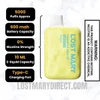 Pineapple Duo Ice Lost Mary OS5000 Zero Nicotine Vape Specifications