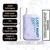Triple Berry Duo Ice Lost Mary OS5000 Zero Nicotine Vape Specifications