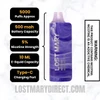 Blue Razz Ice Lost Mary MO5000 Diposable Vape Specifications