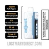 Blue Razz Ice Adjust MyCool 40K Disposable Vape Specifcations