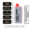 Sour Strawberry Peach Lost Mary MT15000 Turbo Vape Specifications 