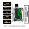 Green Grape Ice Lost Mary OS5000 Luster Vape Specifications
