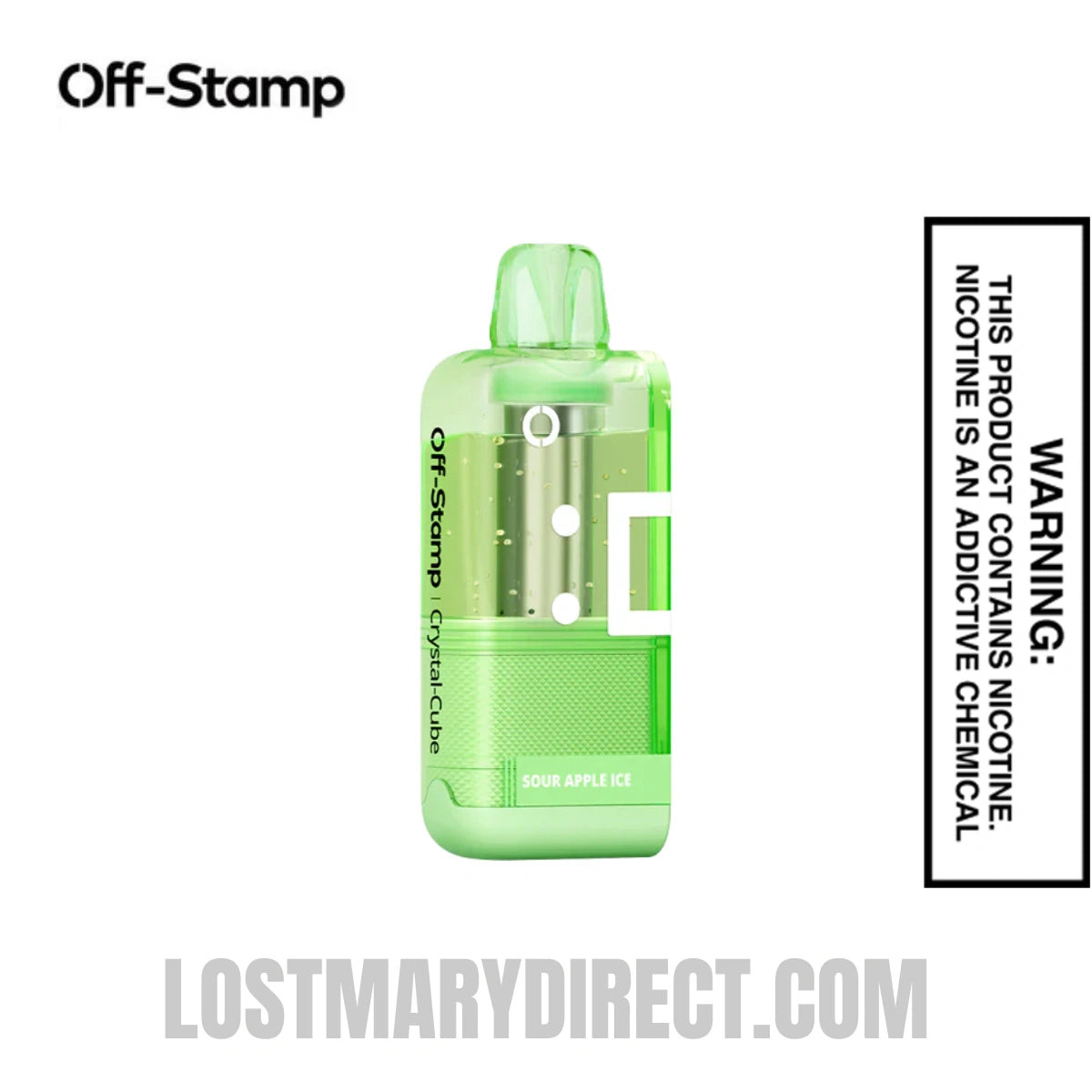 Sour Apple Ice Off Stamp X Cube Crystal Cube 35K Vape Pod
