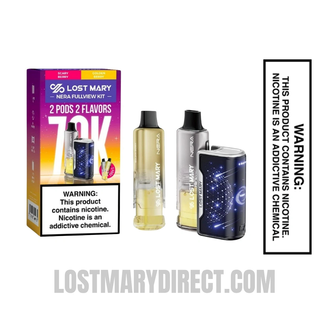 Scary Berry & Golden Berry Lost Mary Nera Fullview 70K Kit