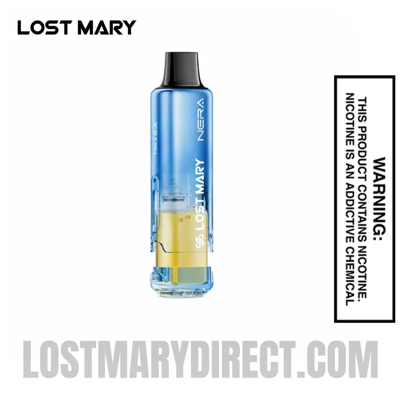Pink & Blue Lost Mary Nera Fullview 70k Vape Pod