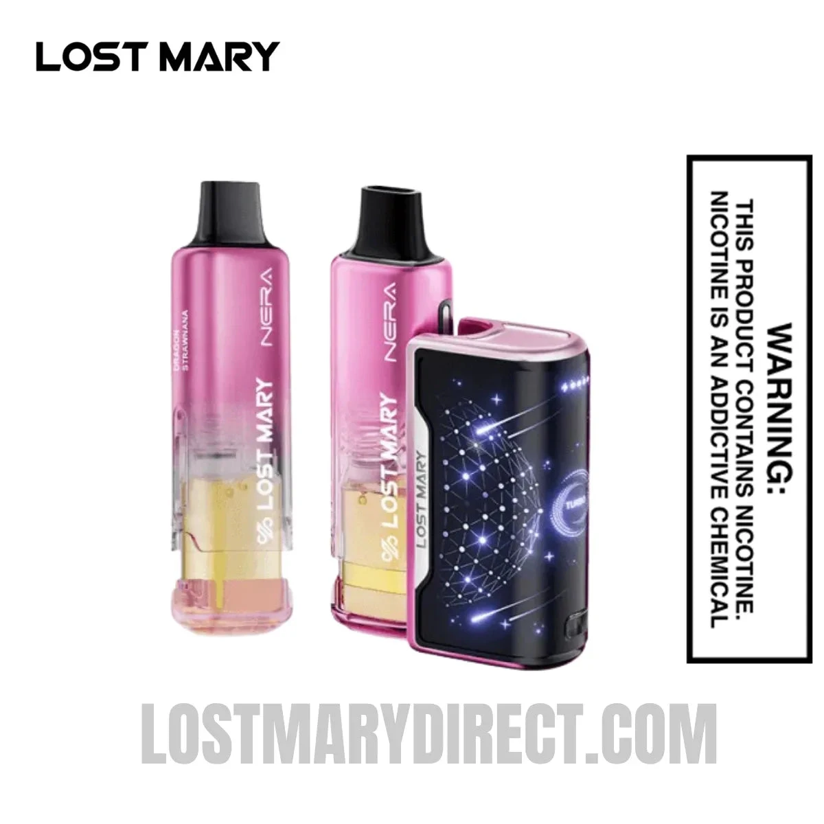 Dragon Strawnana Lost Mary Nera Fullview 70K Vape Kit