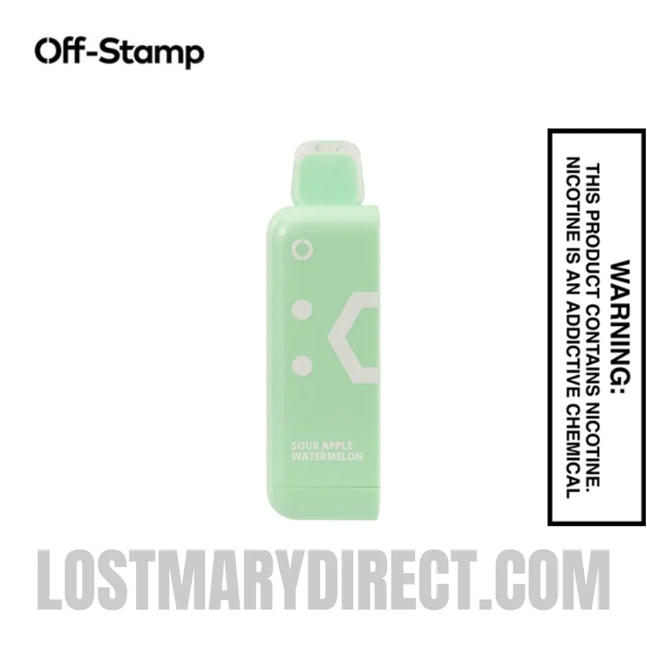 Sour Apple Watermelon Off Stamp Classic Cube 25K Disposable Pod