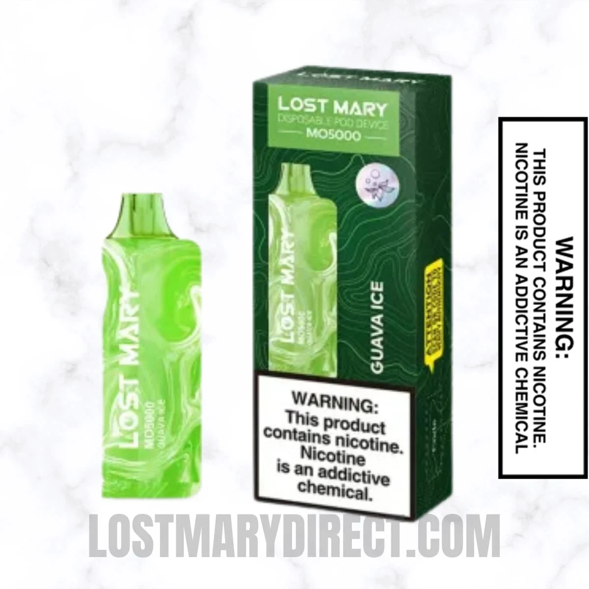 Guava Ice Lost Mary MO5000 Disposable Vape With Package Box