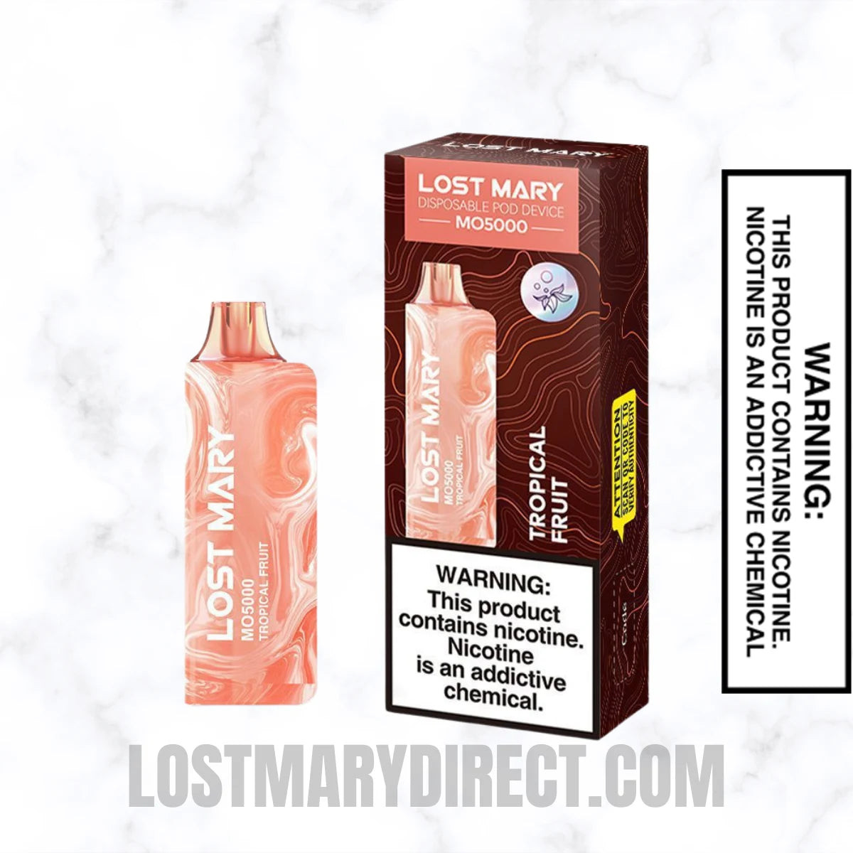 Tropical Fruit Lost Mary MO5000 Disposable Vape With Package Box