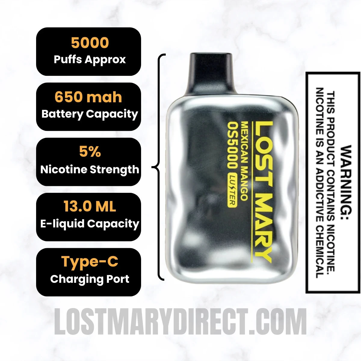 Mexican Mango Lost Mary OS5000 Luster Edition Vape