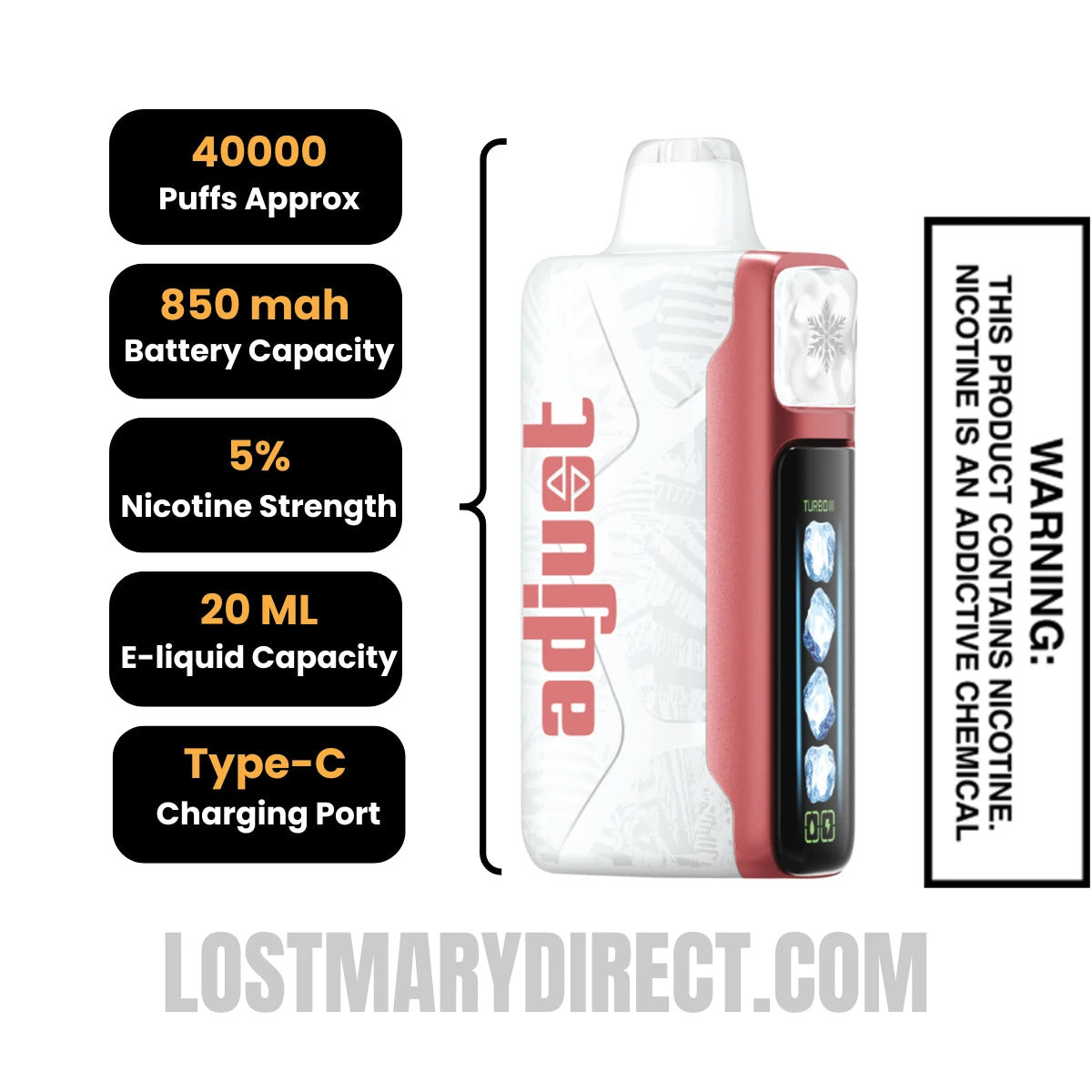 Cherry Strazz Adjust MyCool 40k Disposable Vape