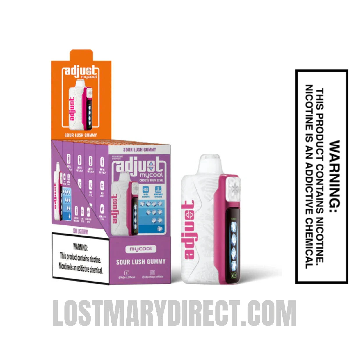 Sour Lush Gummy Adjust MyCool 40k Disposable Vape