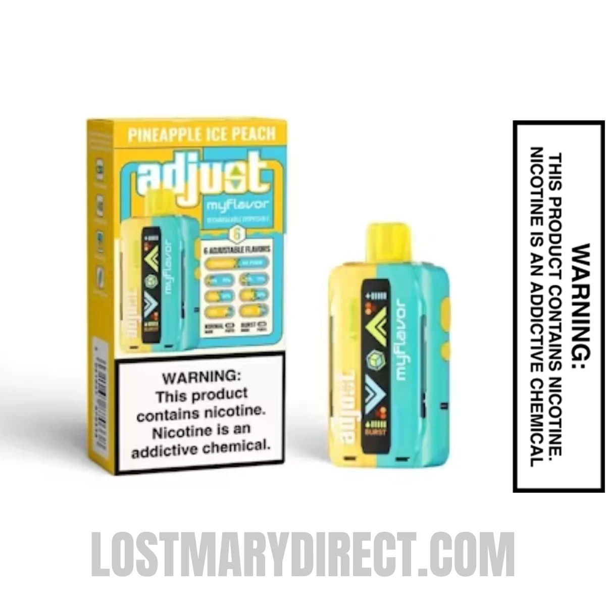 Pineapple Ice Peach Adjust MyFlavor 40k Disposable Vape