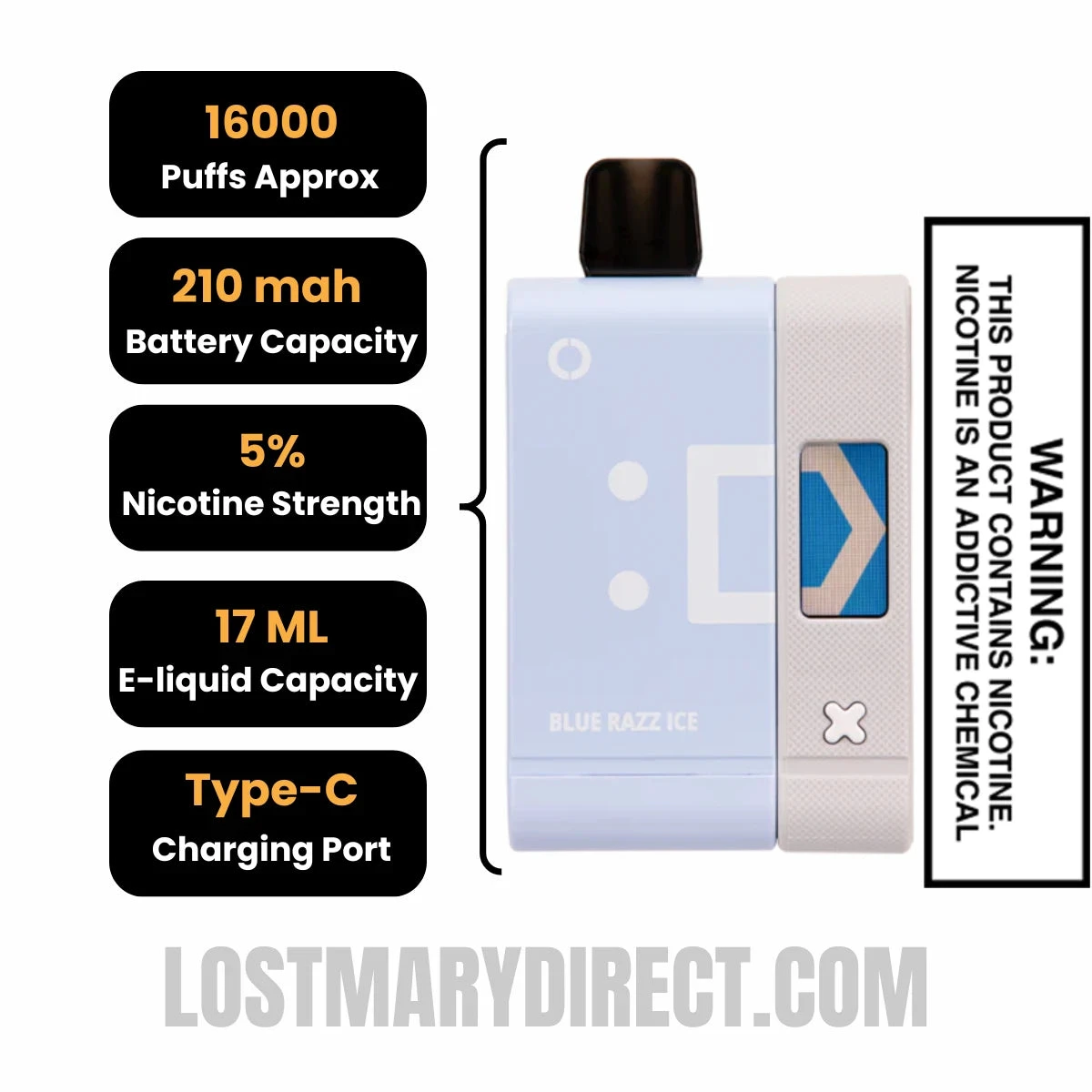 Blue Razz Ice Off Stamp SW16000 Kit Specifications
