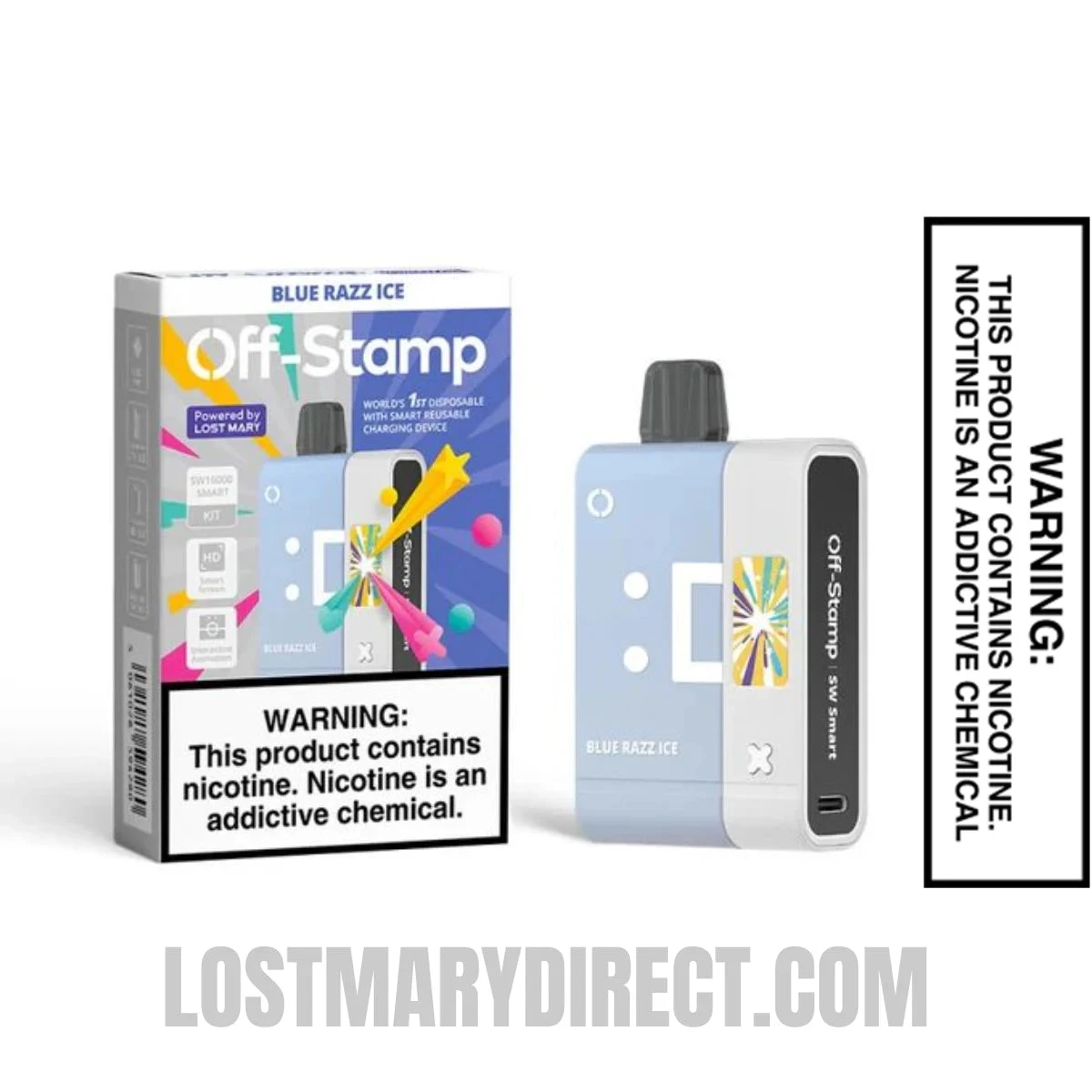 Blue Razz Ice Off Stamp SW16000 Kit With Package Box