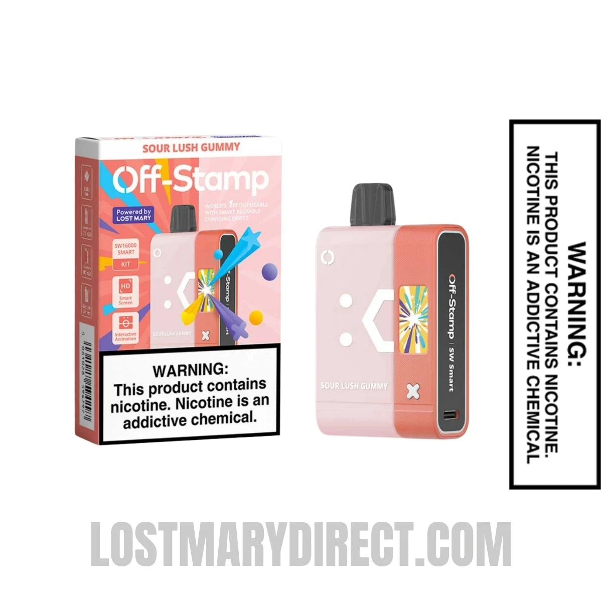 Sour Lush Gummy Off Stamp SW16000 Kit With Package Box