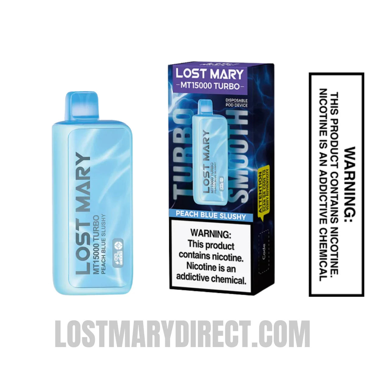 Peach Blue Slushy Lost Mary MT15000 Turbo Vape With Package Box