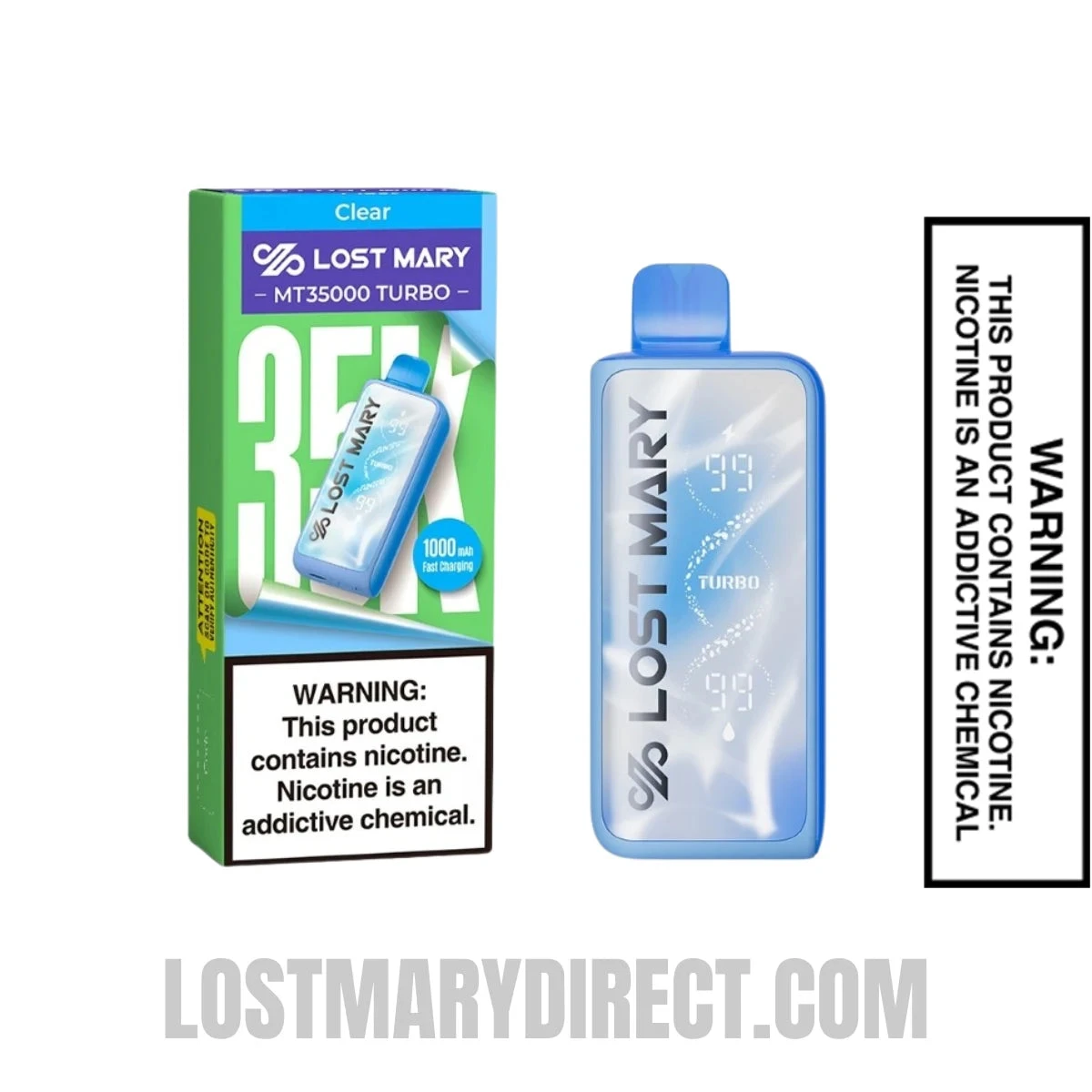 Clear Lost Mary MT35000 Turbo Vape Package
