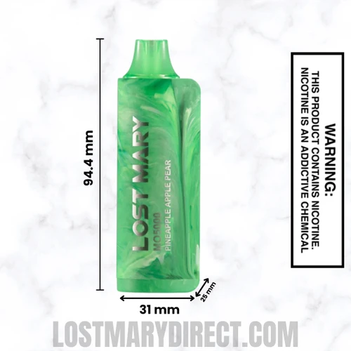 Pineapple Apple Pear Lost Mary MO5000 Disposable Vape Dimension