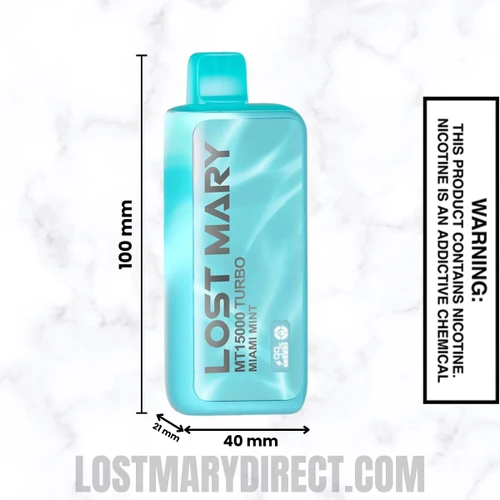 Miami Mint Lost Mary MT15000 TURBO Vape Dimension