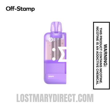 カルピス358　【未使用品】AL MERRIC THE POD Grape Off Stamp X Crystal Cube 35K Vape Pod