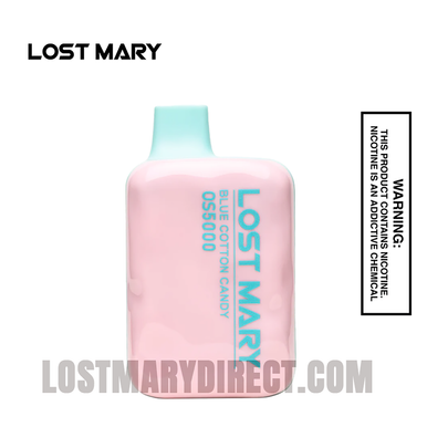 Blue Cotton Candy ( BLUEBERRY P&B CLOUDD ) Lost Mary OS5000 Disposable Vape