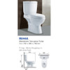 Richford Two Piece Toilet Set P-Trap R044A (TA00001-00013) 