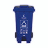 Penguin Hygienic Recycle Bin 120L (Blue) - Recyclable