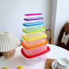 7pcs rainbow food container set