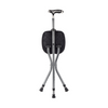 Adjustable crutch stool with LED light