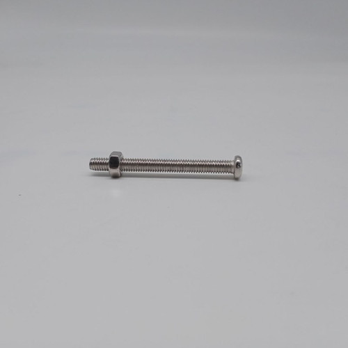 STAINLESS STEEL BOLT & NUT FOR BASIN WASTE 1/4" X 60MM