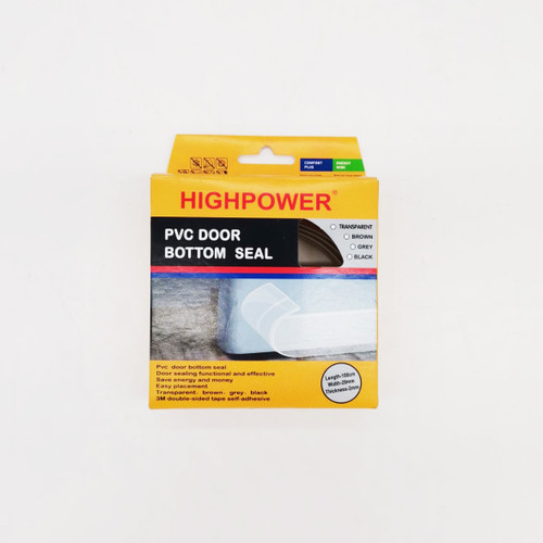 High Power PVC Door Bottom Seal 1m (Clear)