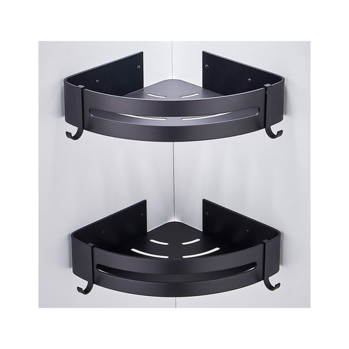 Double layer corner shelf